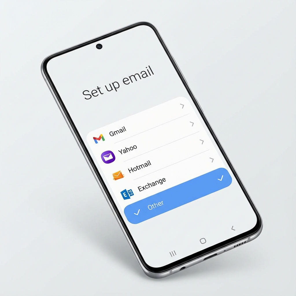 Samsung Email Hesap Ekleme